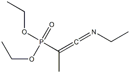 1-(Diethoxyphosphinyl)-1-methyl-N-ethylketenimine Structure