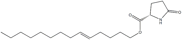 (S)-5-Oxopyrrolidine-2-carboxylic acid 5-tetradecenyl ester Structure