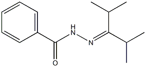 N'-(1-Isopropyl-2-methylpropylidene)benzohydrazide 구조식 이미지