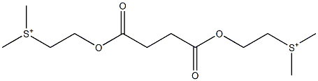 2,2'-[(1,2-Ethanediyl)bis(carbonyloxy)]bis[S,S-dimethyl-1-ethanesulfonium] 구조식 이미지