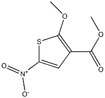 2-Methoxy-5-nitro-3-thiophenecarboxylic acid methyl ester 구조식 이미지