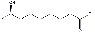 [R,(-)]-8-Hydroxynonanoic acid 구조식 이미지