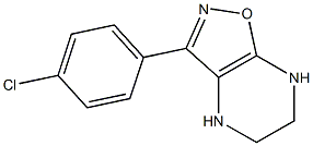 3-(4-Chlorophenyl)-4,5,6,7-tetrahydroisoxazolo[4,5-b]pyrazine 구조식 이미지