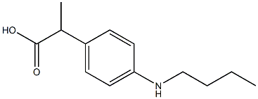 2-[4-(Butylamino)phenyl]propionic acid 구조식 이미지