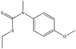 N-Methyl-N-(4-methoxyphenyl)dithiocarbamic acid ethyl ester Structure