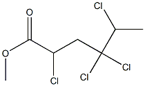 2,4,4,5-Tetrachlorocaproic acid methyl ester Structure