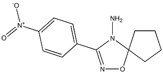 3-(4-Nitrophenyl)-5,5-tetramethylene-1,2,4-oxadiazol-4(5H)-amine Structure