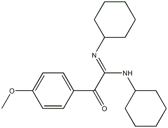 N1,N2-Dicyclohexyl-2-oxo-2-(4-methoxyphenyl)acetamidine 구조식 이미지