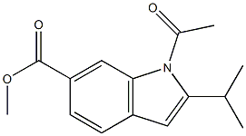 1-Acetyl-2-isopropyl-1H-indole-6-carboxylic acid methyl ester Structure