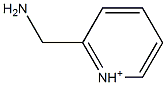 2-(Aminomethyl)pyridinium 구조식 이미지