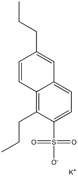 1,6-Dipropyl-2-naphthalenesulfonic acid potassium salt 구조식 이미지
