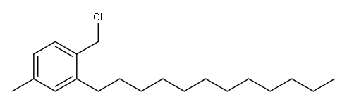 2-Dodecyl-4-methylbenzyl chloride Structure
