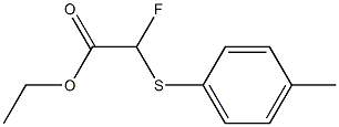 (p-Methylphenylthio)fluoroacetic acid ethyl ester Structure