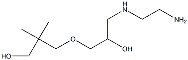 1-(2-Aminoethylamino)-3-(3-hydroxy-2,2-dimethylpropoxy)-2-propanol Structure