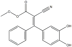 (E)-2-Cyano-3-(3,4-dihydroxyphenyl)acrylic acid 2-phenoxyethyl ester 구조식 이미지