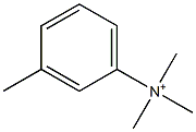 (3-Methylphenyl)trimethylaminium Structure