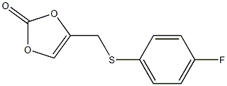 4-[[(4-Fluorophenyl)thio]methyl]-1,3-dioxol-2-one 구조식 이미지