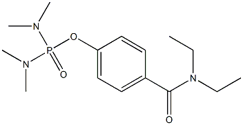 Di(dimethylamino)phosphinic acid (4-(diethylaminocarbonyl)phenyl) ester Structure