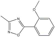 3-Methyl-5-(2-methoxyphenyl)-1,2,4-oxadiazole Structure