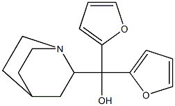 (Quinuclidin-2-yl)bis(furan-2-yl)methanol Structure