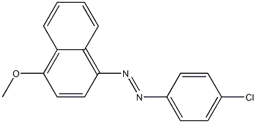 1-[(4-Chlorophenyl)azo]-4-methoxynaphthalene Structure