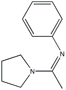 N-(1-Pyrrolizinoethylidene)aniline 구조식 이미지