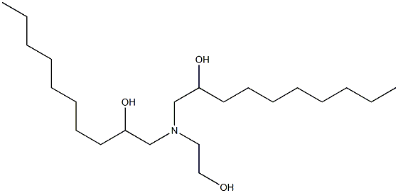 1,1'-[(2-Hydroxyethyl)imino]bis(2-decanol) 구조식 이미지