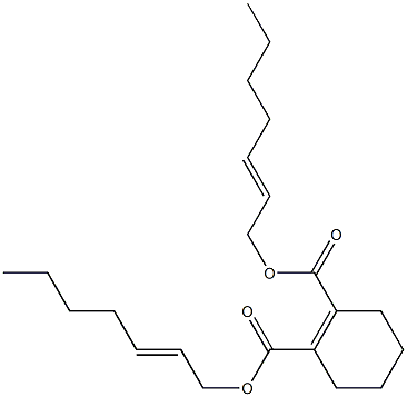 1-Cyclohexene-1,2-dicarboxylic acid bis(2-heptenyl) ester 구조식 이미지