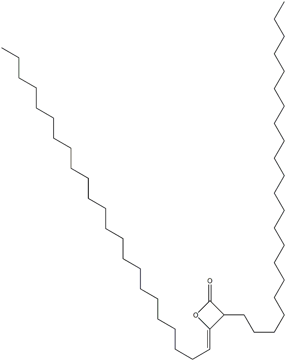 3-Docosyl-4-(tricosan-1-ylidene)oxetan-2-one Structure
