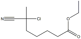 6-Chloro-6-cyanoheptanoic acid ethyl ester Structure