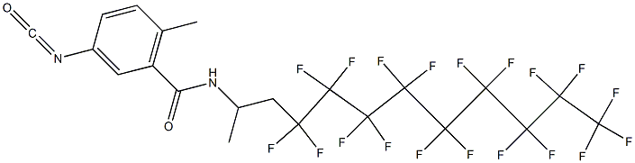 3-Isocyanato-6-methyl-N-[2-(nonadecafluorononyl)-1-methylethyl]benzamide Structure