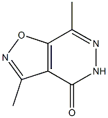 3-Methyl-7-methylisoxazolo[4,5-d]pyridazin-4(5H)-one Structure