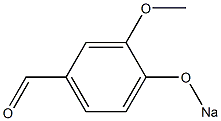 3-Methoxy-4-(sodiooxy)benzaldehyde 구조식 이미지