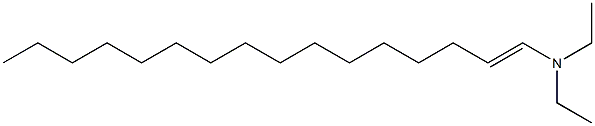 N,N-Diethyl-1-hexadecen-1-amine 구조식 이미지