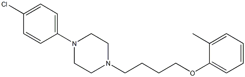 1-(4-Chlorophenyl)-4-[4-(o-tolyloxy)butyl]piperazine 구조식 이미지