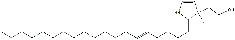 1-Ethyl-1-(2-hydroxyethyl)-2-(5-nonadecenyl)-4-imidazoline-1-ium 구조식 이미지