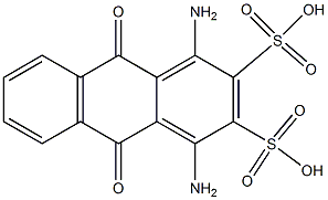 1,4-Diamino-9,10-dihydro-9,10-dioxo-2,3-anthracenedisulfonic acid 구조식 이미지