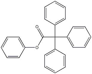 2,2,2-Triphenylacetic acid (phenyl) ester Structure