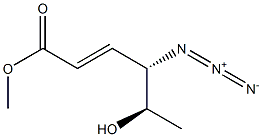 (2E,4S,5R)-4-Azido-5-hydroxy-2-hexenoic acid methyl ester 구조식 이미지