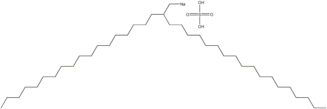 Sulfuric acid 2-octadecylicosyl=sodium salt Structure