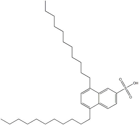 5,8-Diundecyl-2-naphthalenesulfonic acid Structure