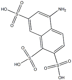 5-Amino-1,2,7-naphthalenetrisulfonic acid 구조식 이미지