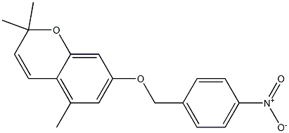 7-(4-Nitrobenzyloxy)-2,2,5-trimethyl-2H-1-benzopyran 구조식 이미지