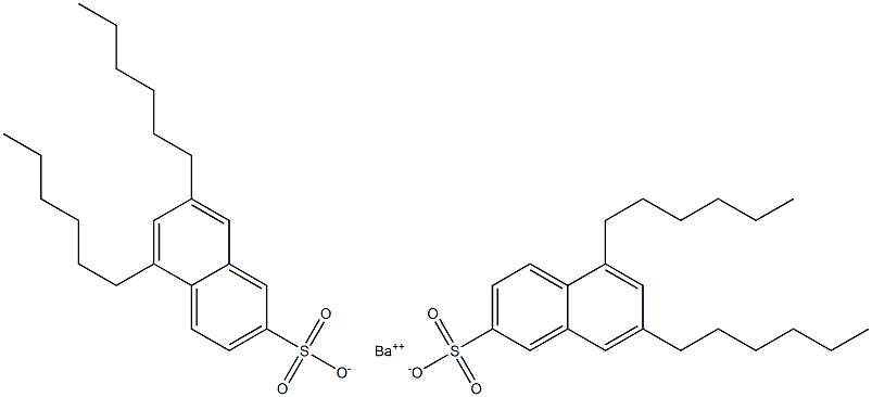 Bis(5,7-dihexyl-2-naphthalenesulfonic acid)barium salt 구조식 이미지