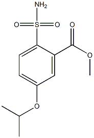 5-Isopropoxy-2-sulfamoylbenzoic acid methyl ester Structure