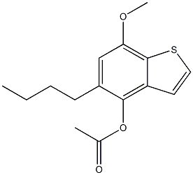 4-Acetoxy-5-butyl-7-methoxybenzo[b]thiophene Structure