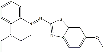 2-[o-(Diethylamino)phenylazo]-6-methoxybenzothiazole 구조식 이미지