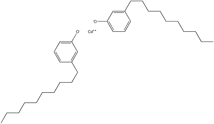 Cadmium bis(3-decylphenolate) 구조식 이미지