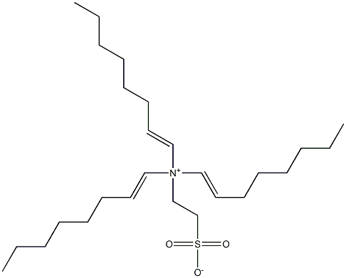 N,N-Di(1-octenyl)-N-(2-sulfonatoethyl)-1-octen-1-aminium 구조식 이미지