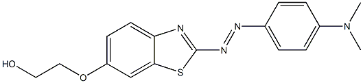 2-[[2-[(4-Dimethylaminophenyl)azo]benzothiazol-6-yl]oxy]ethanol Structure